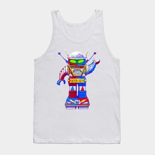 Big Tin Robot Mascot BTR-01 Tank Top